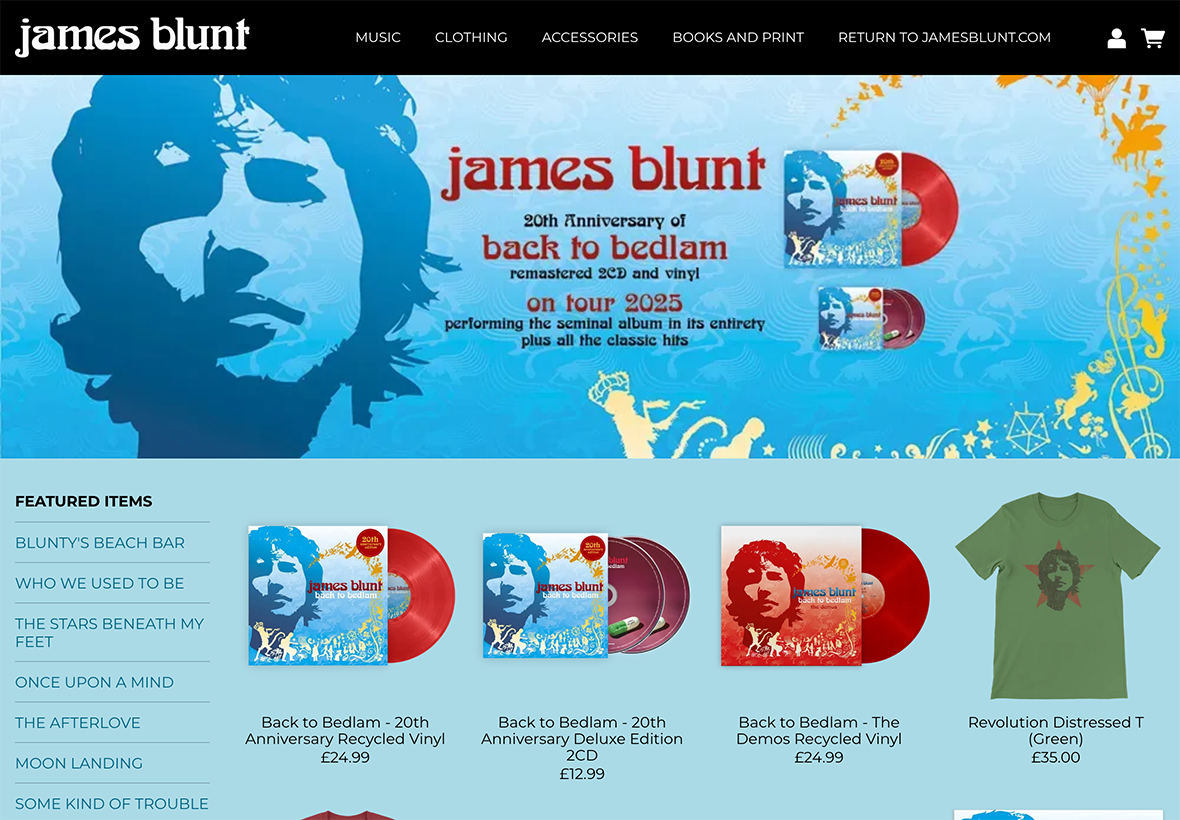 James Blunt store thumbnail